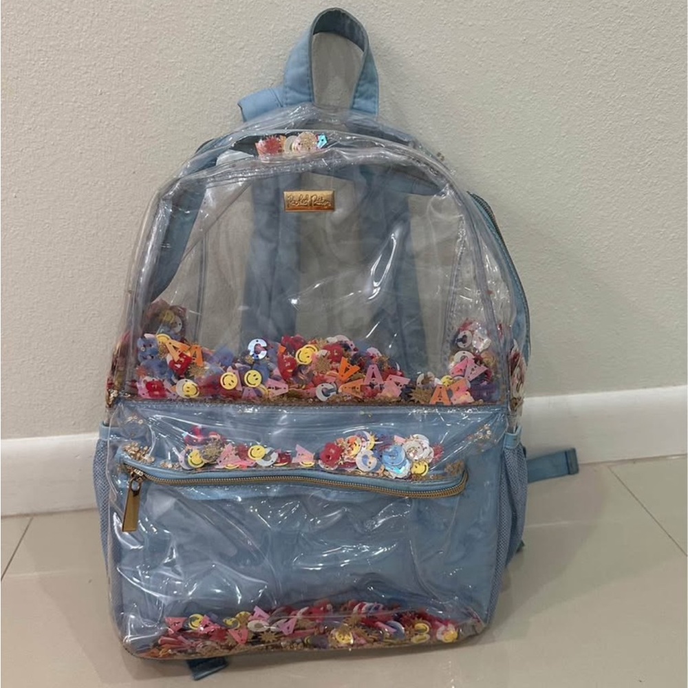 Packed Party Blue and Clear Kids Backpack